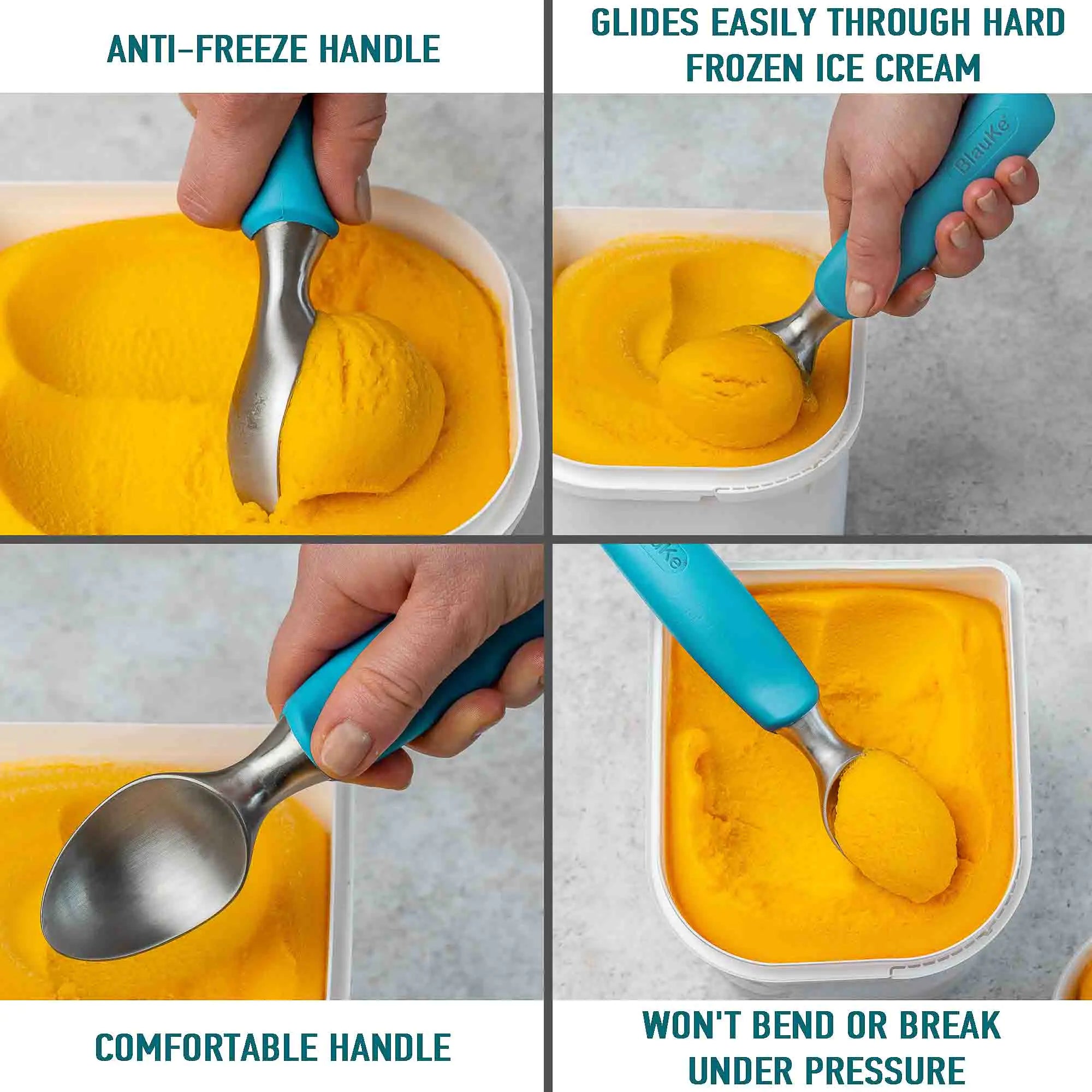 Stainless Steel Ice Cream Scoop - Professional Ice Scooper