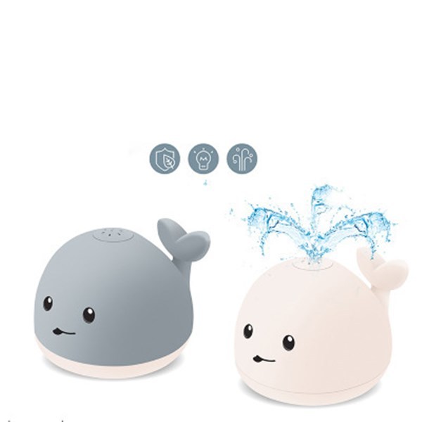 Baby Cute Cartoon Whale Floating Spraying