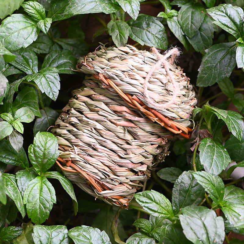 Creative Straw Birds Nest Hand Woven Cage