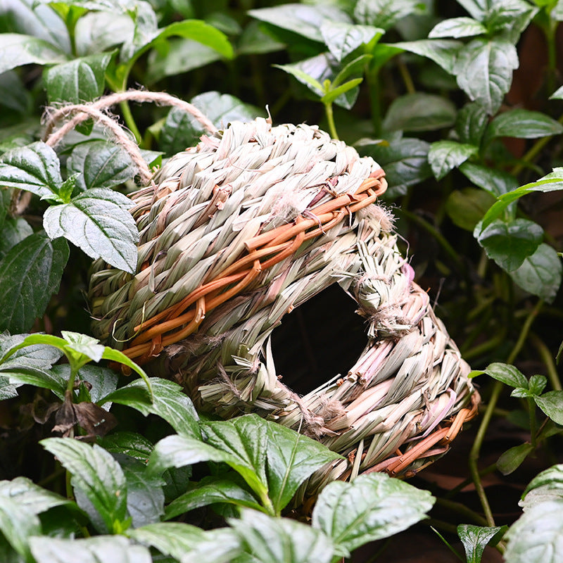 Creative Straw Birds Nest Hand Woven Cage