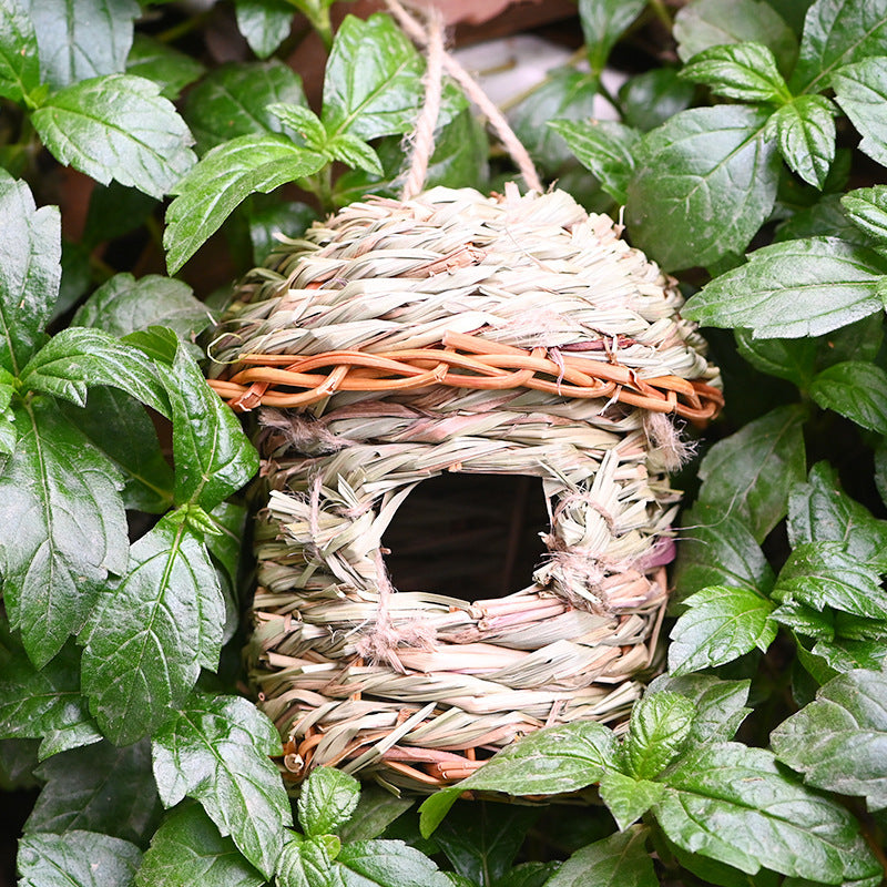 Creative Straw Birds Nest Hand Woven Cage