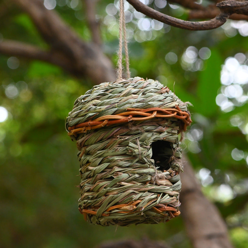 Creative Straw Birds Nest Hand Woven Cage