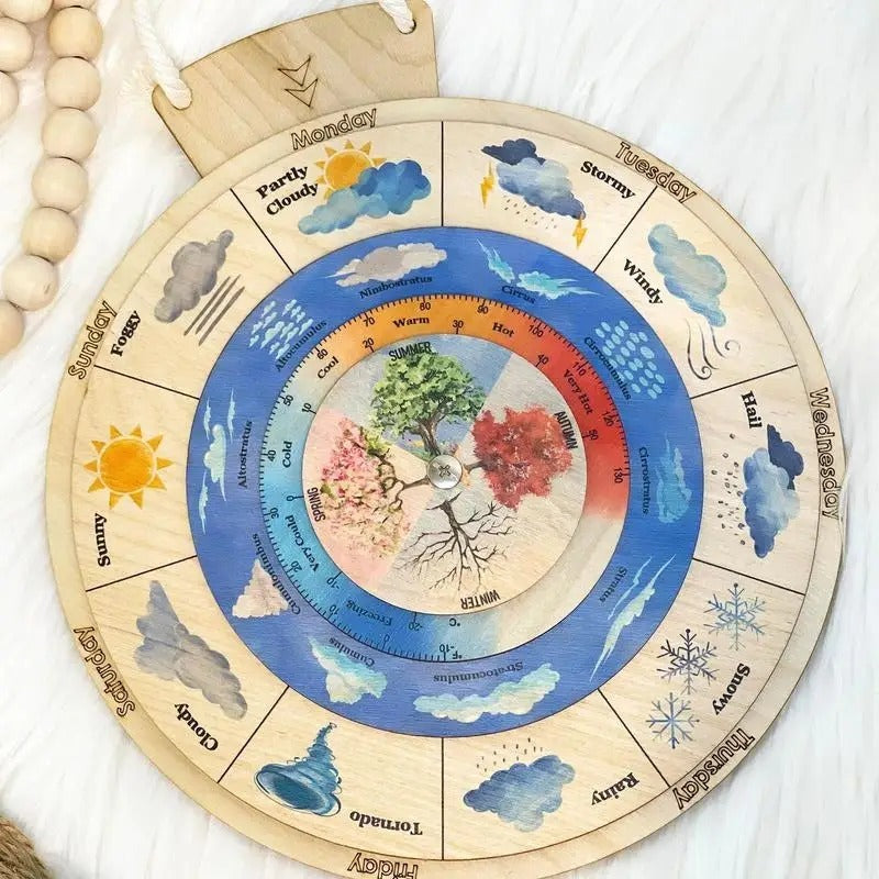 Weather Calendar Ornaments Learning Toys