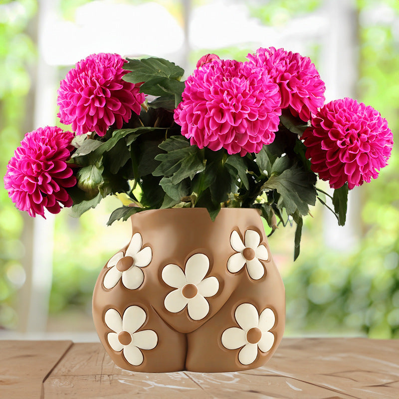 Creative Resin Body Art Flowerpot Home Decor