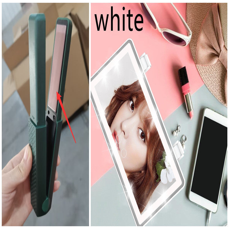 Hair Straightener Cordless USB Hair Straightener Mini Ceramics Hair Curler