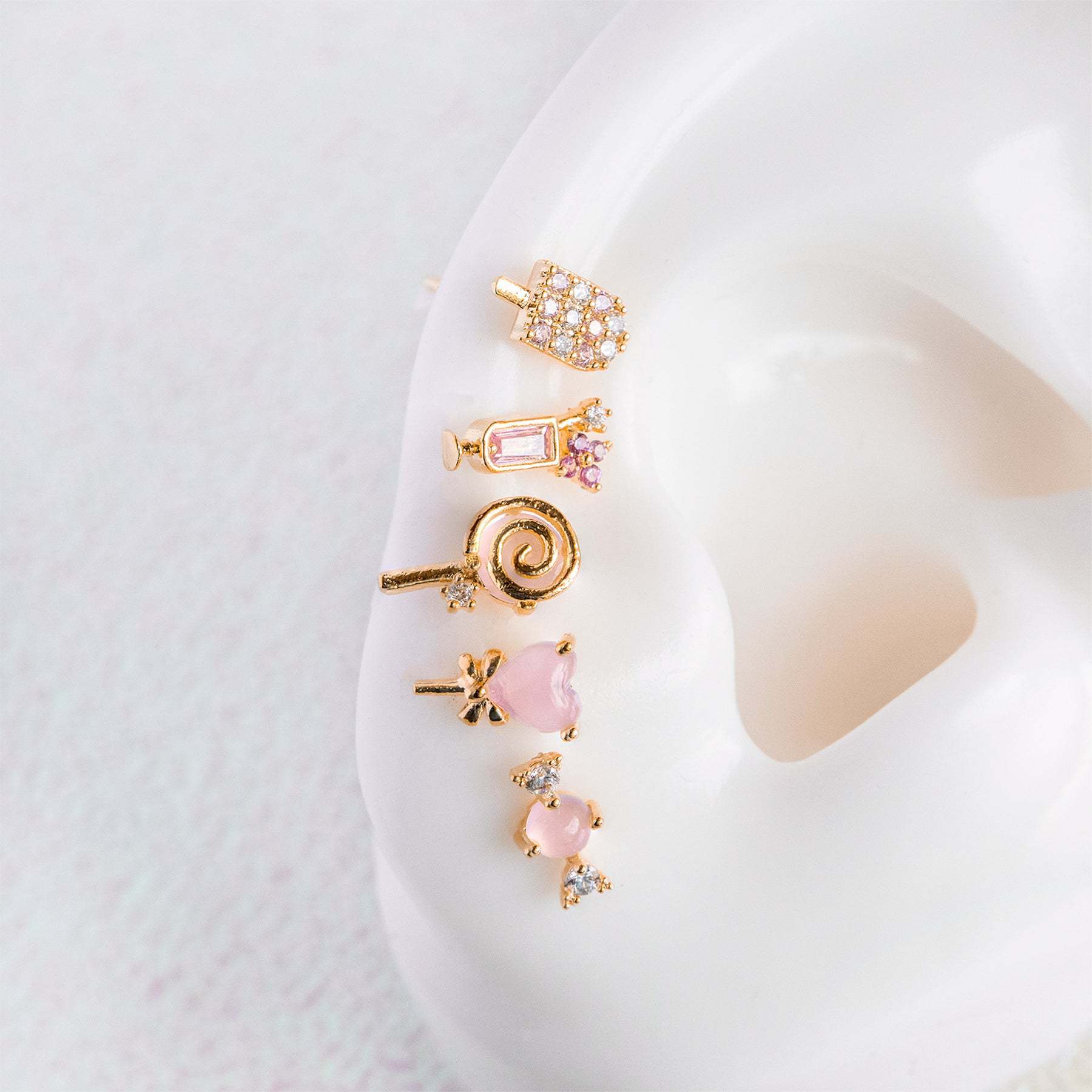 Summer Ice Cream Drink Earings Set