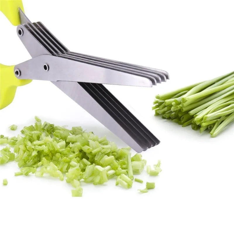 Multifunctional Multi-layer Green Onion Scissors