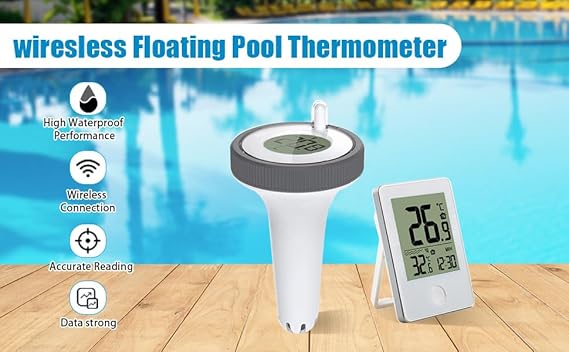 Digital Swimming Pool Thermometer LED Display