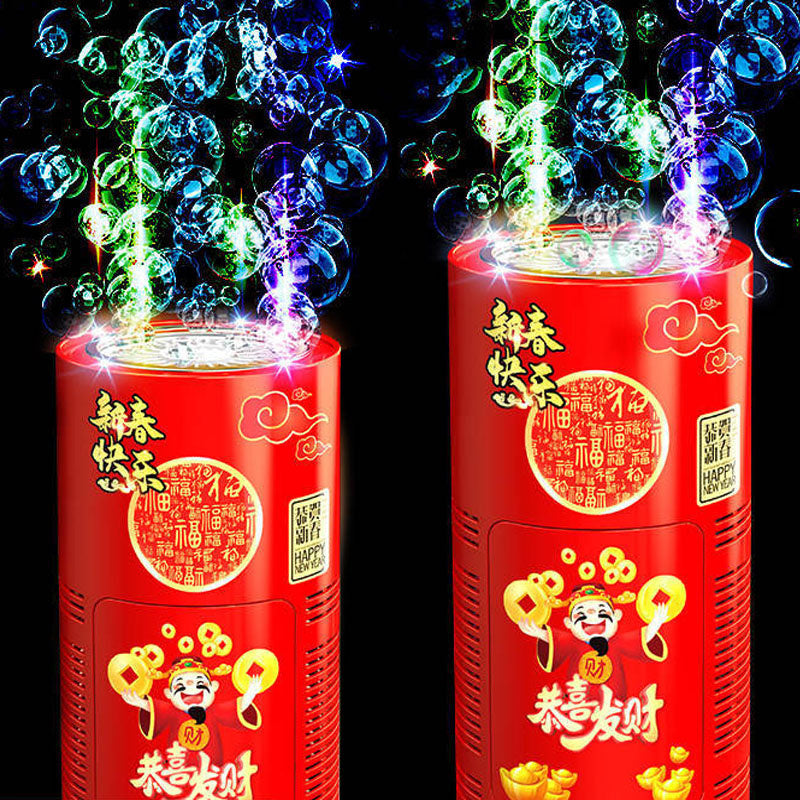 Automatic Fireworks Bubble Machine With Lights Sounds For Kids Outdoor Toys Pro Party Festival Celebrate Bubble Machines