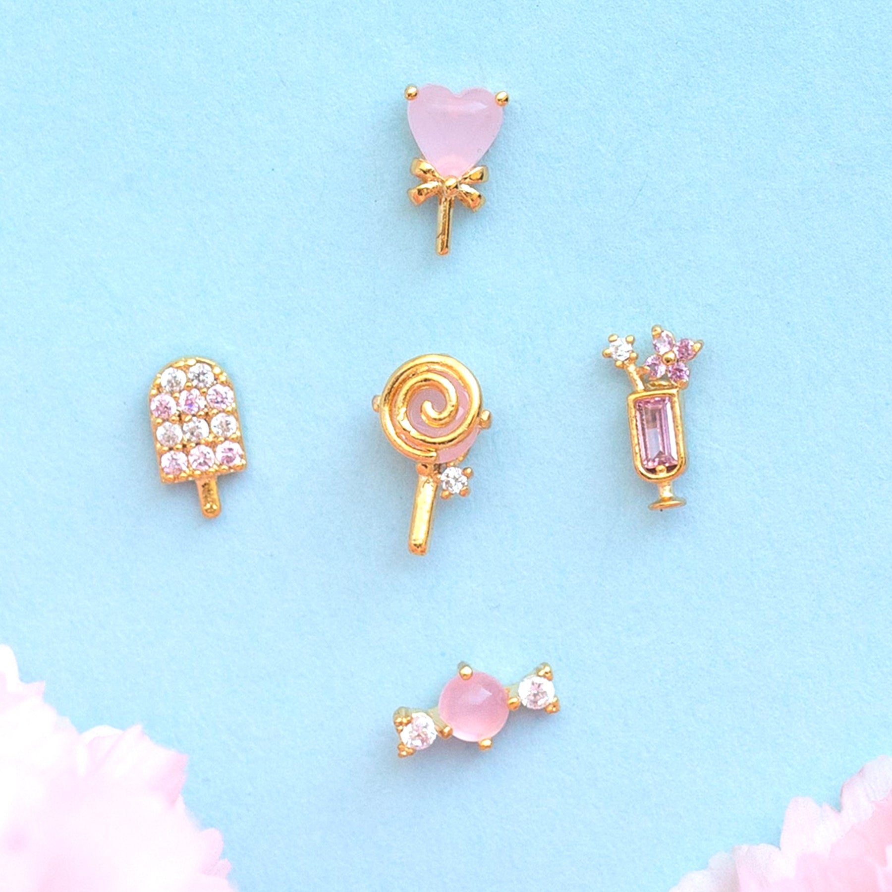 Summer Ice Cream Drink Earings Set