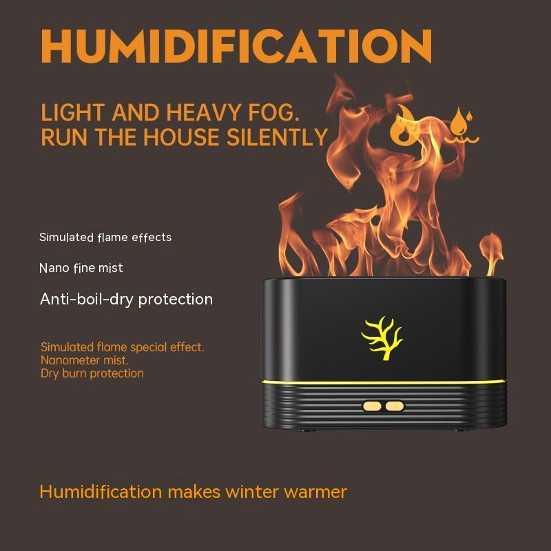 Flame Humidifier Night Lamp