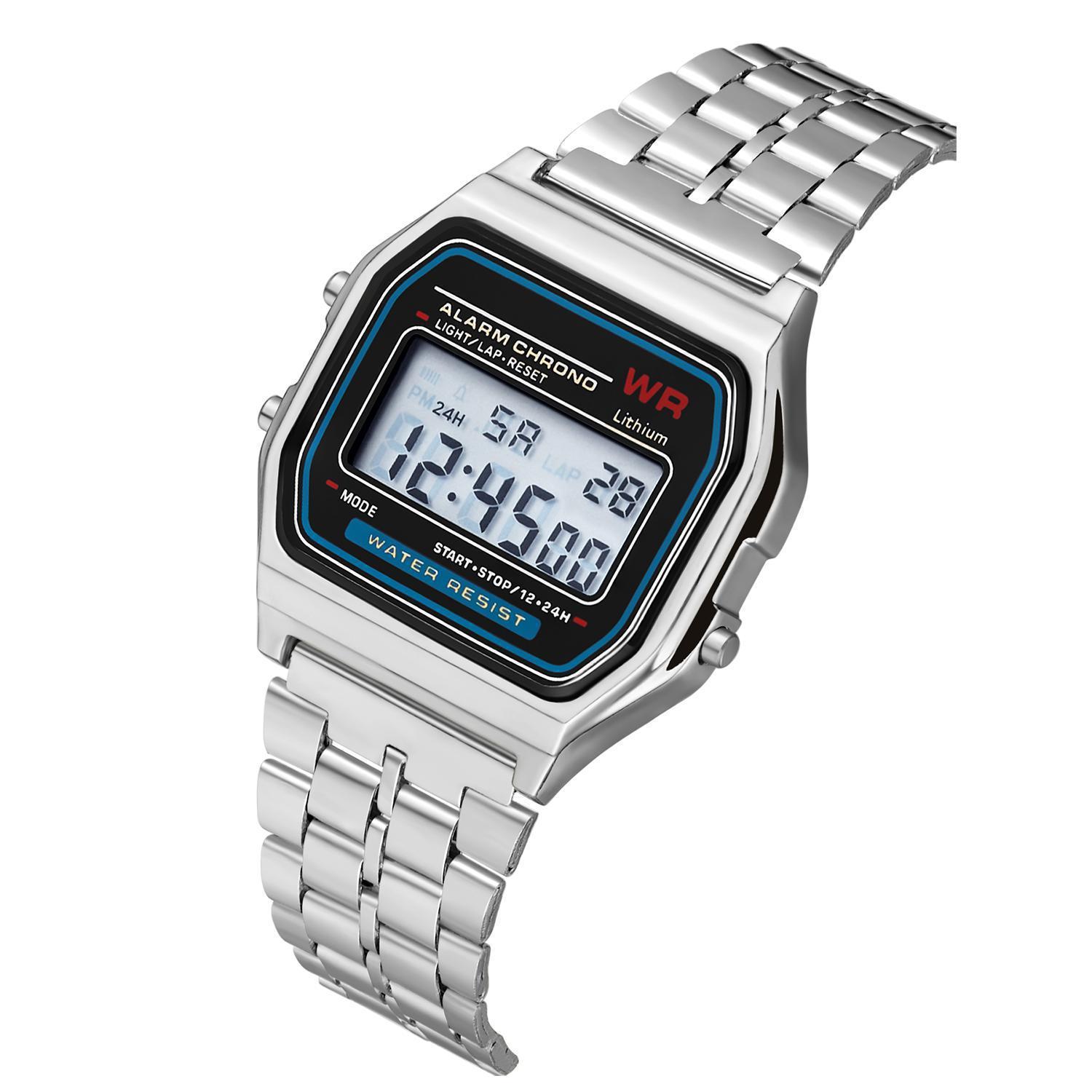 Steel Band Electronic Watch