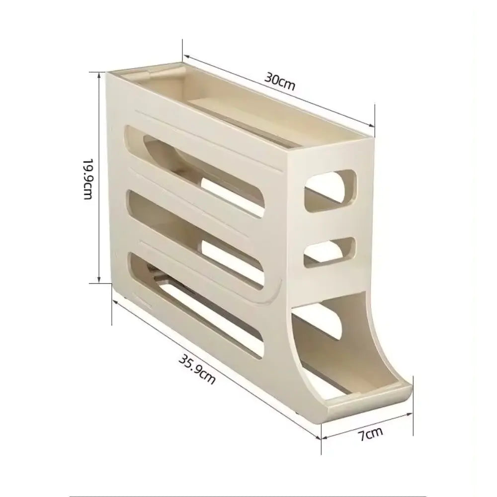 4 Tier Rolling Egg Holder Dispenser