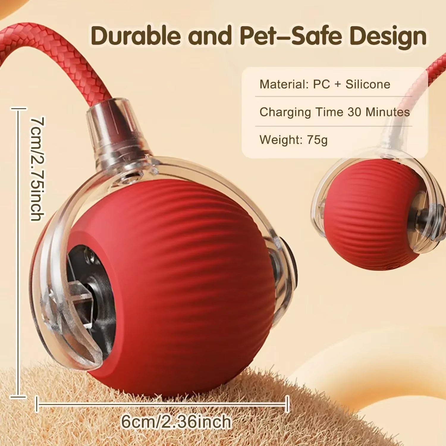Rechargeable Smart Pet Interactive Toy