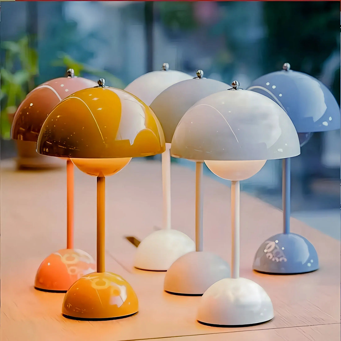 Flowerpot Mushroom Table Lamp