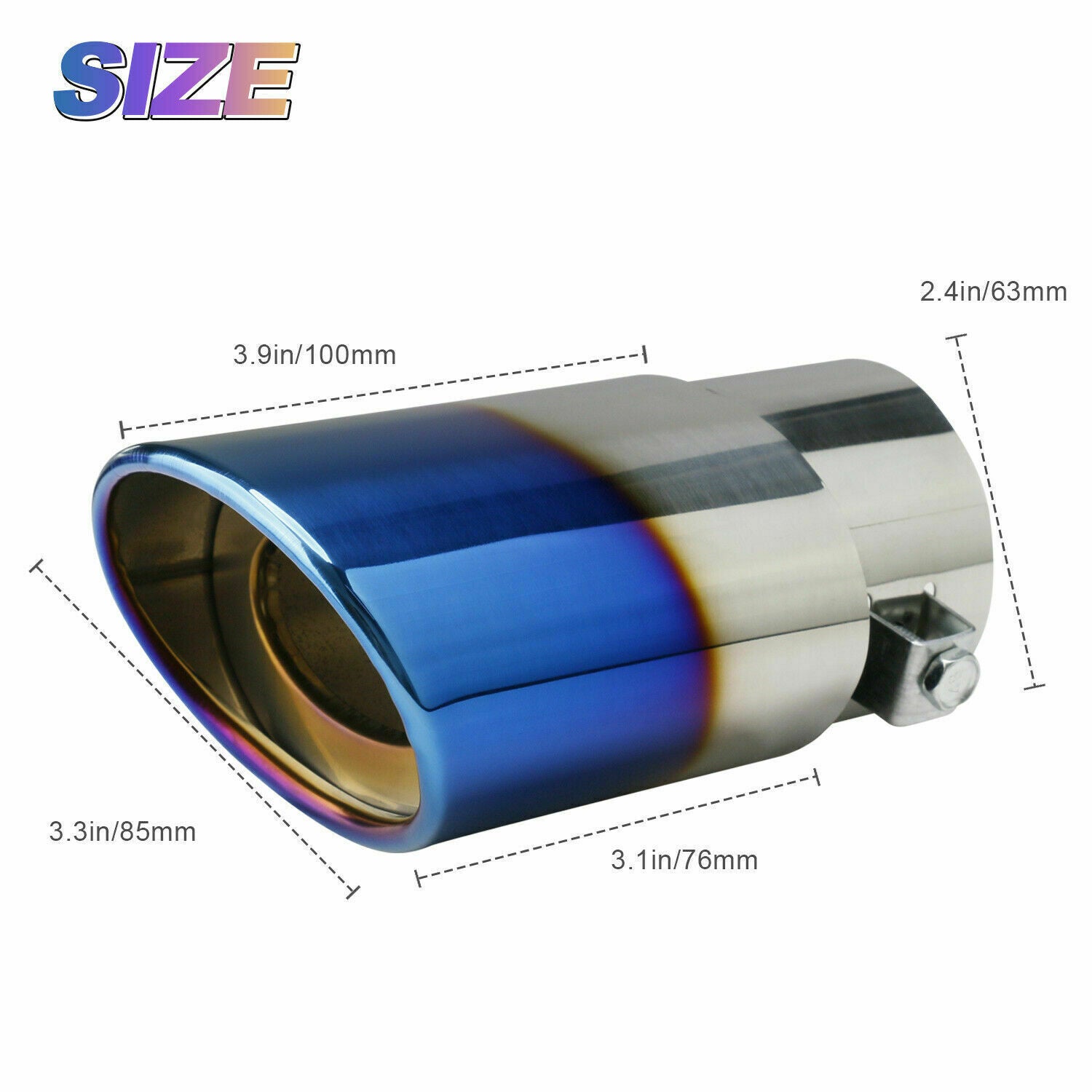 Car Exhaust Pipe Stainless Steel Round