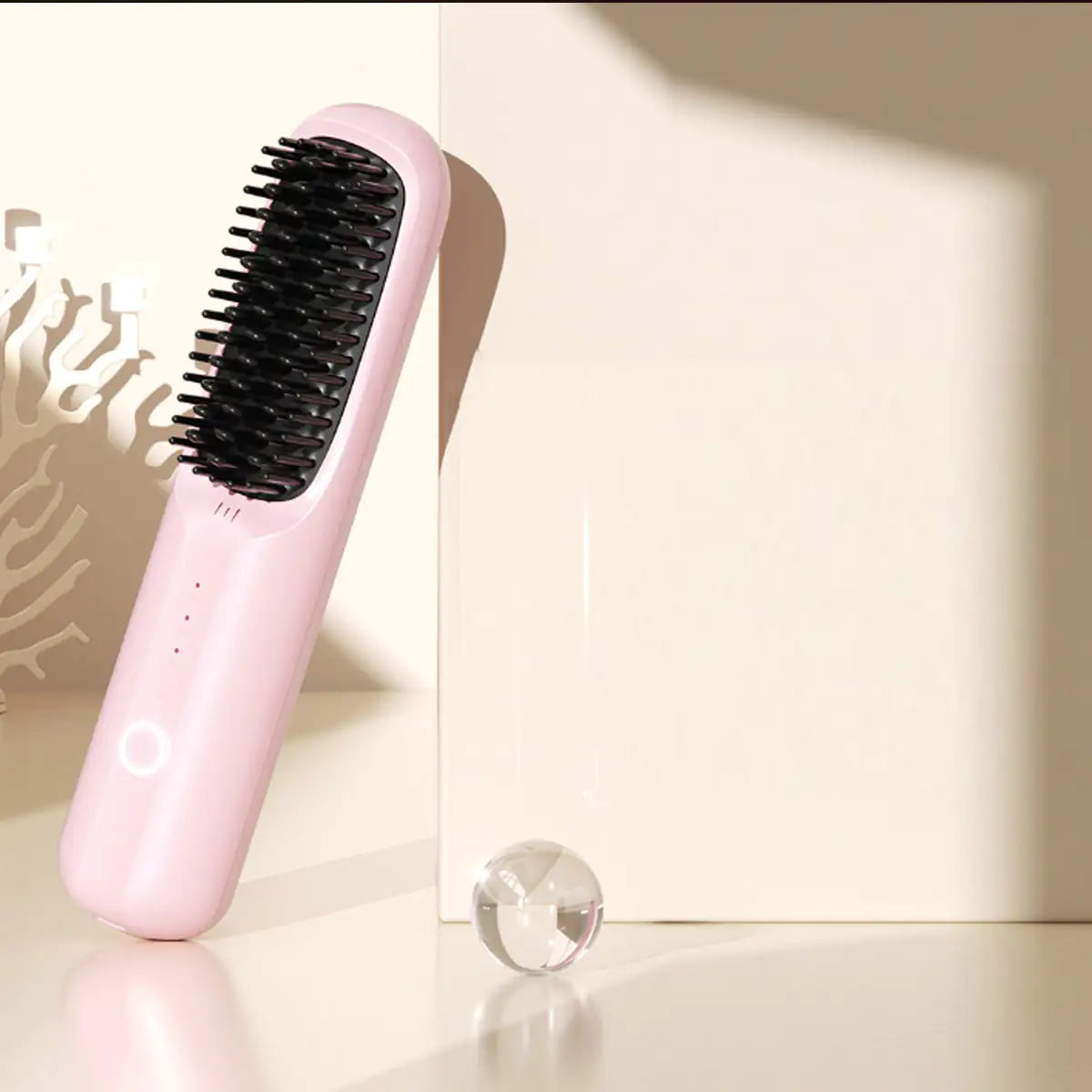 Hair Vanity Heated Hair Brush Rechargeable And Portable