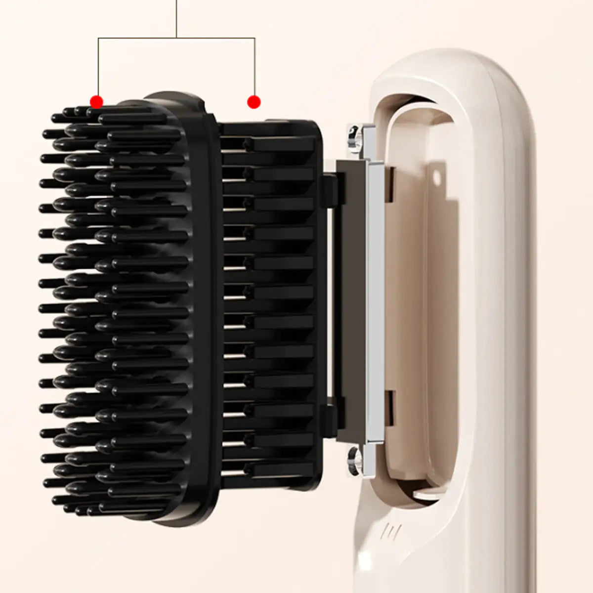 Hair Vanity Heated Hair Brush Rechargeable And Portable