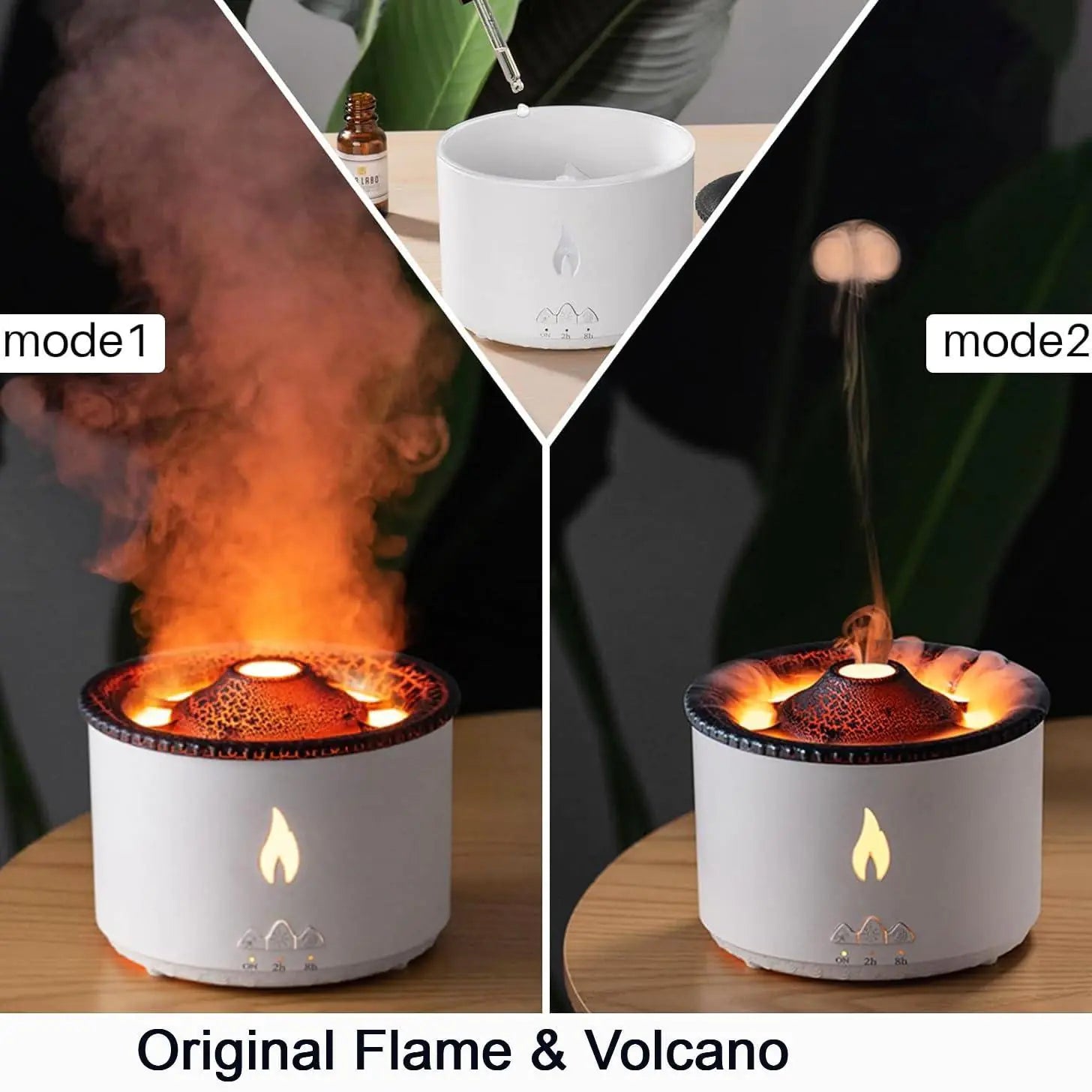 Volcano Diffuser for Essential Oils Aromatherapy Humidifier